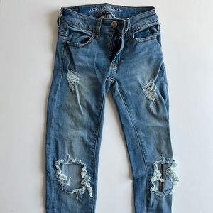 AMERICAN EAGLE SUPER SUPER STRETCH SKINNY JEANS SIZE 00